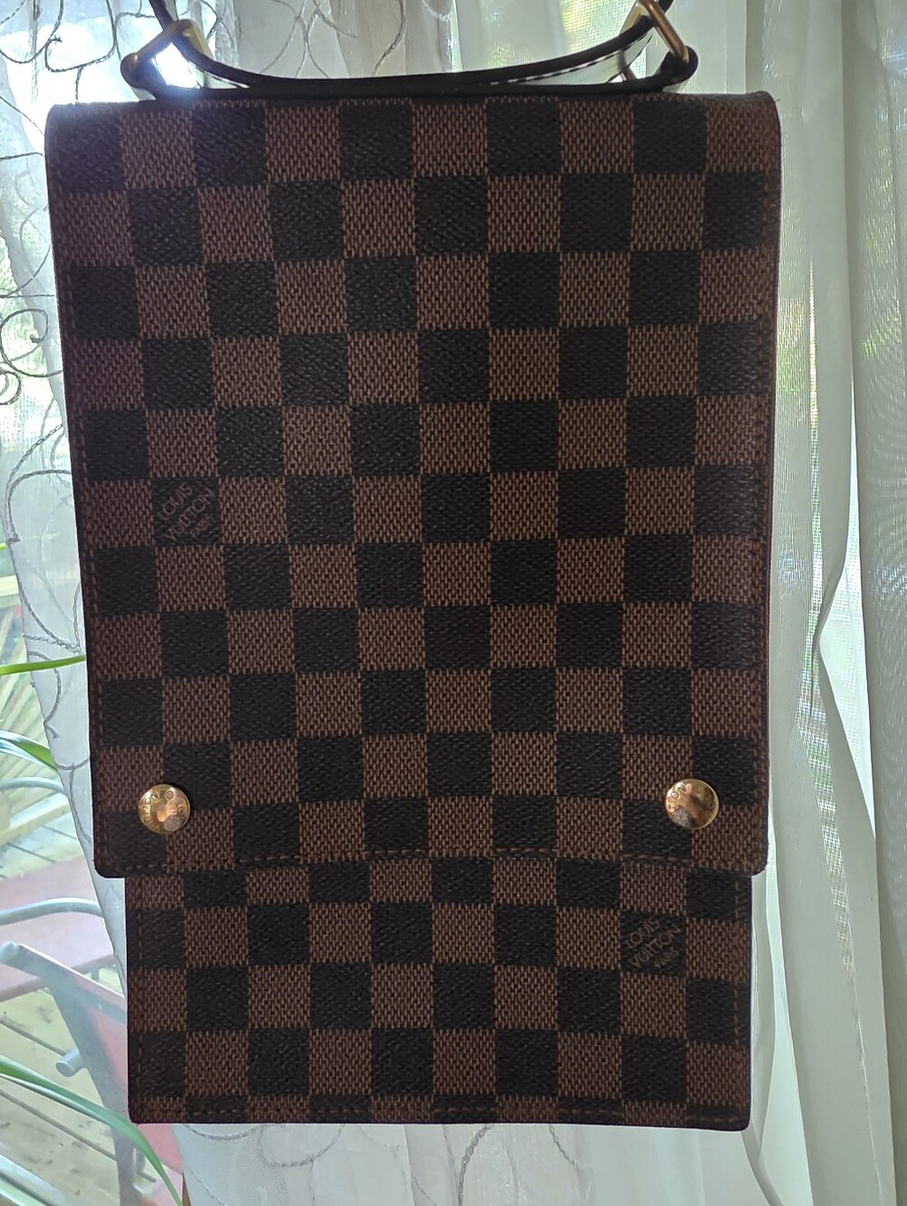 Louis Vuitton Damier Ebene Portobello Travel Shoulder Bag